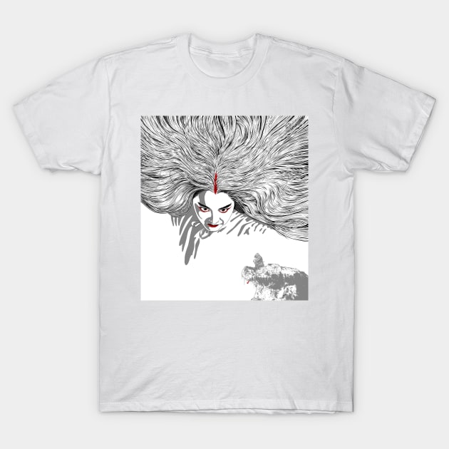 THE BRIDE WITH WHITE HAIR (White Cliff) T-Shirt by HKCinema